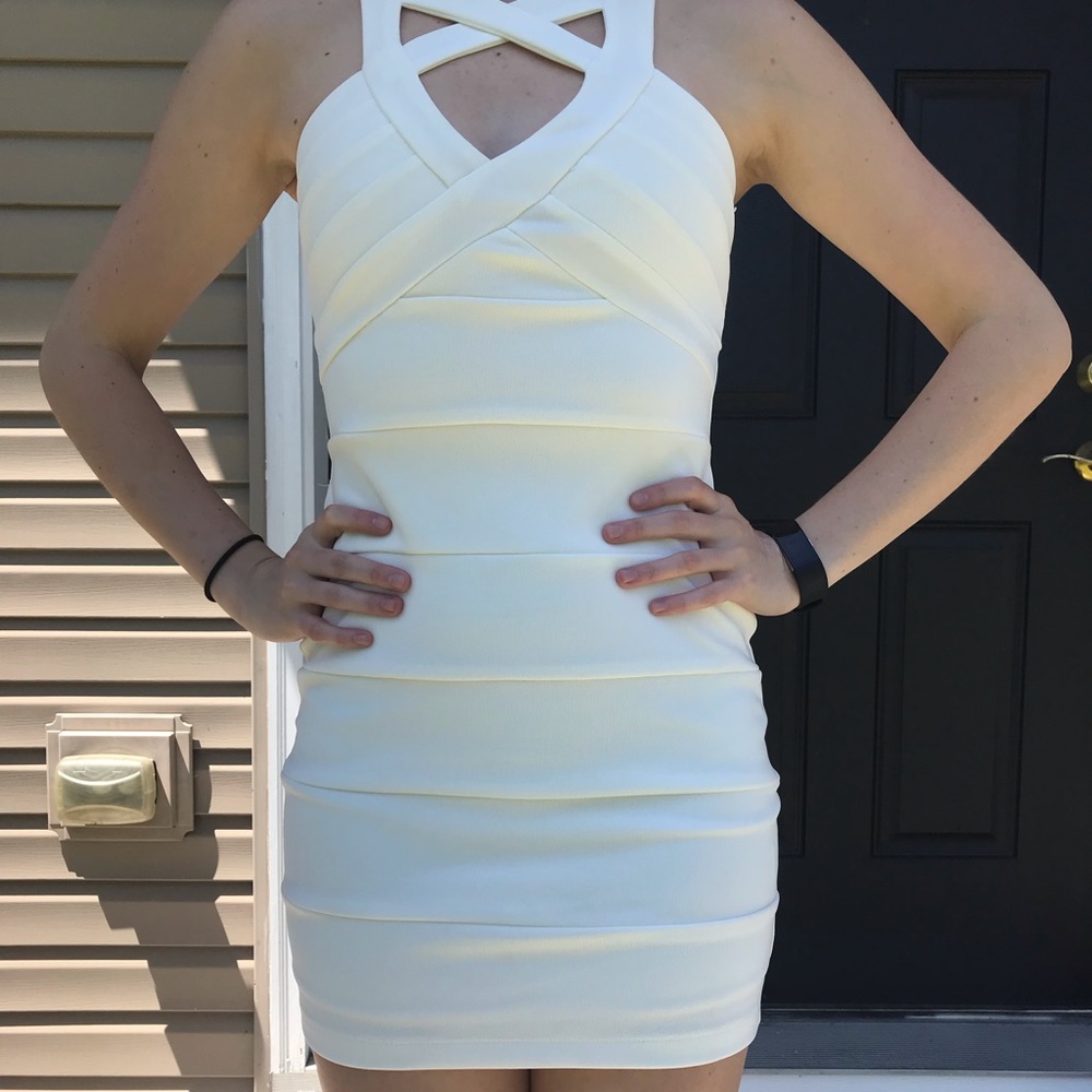 White homecoming dress